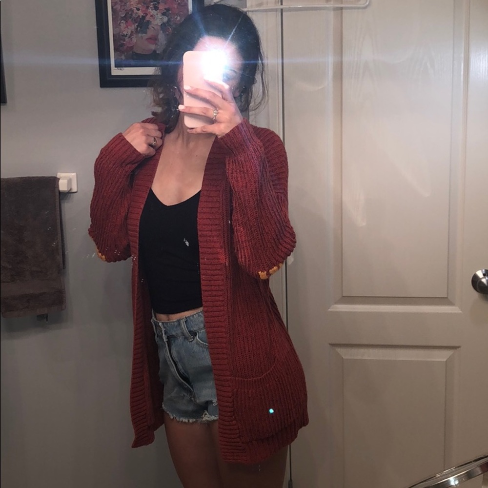 Express Red Cardigan - Picture 2 of 5